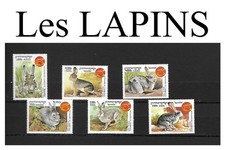 Série complète de timbres sur les LAPINS