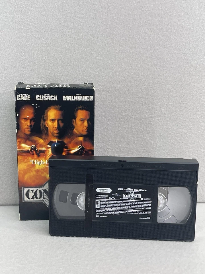 Con Air VHS (1995, 1997) Nicolas Cage - Hollywood Video Version - Cult Classic - Image 4 of 4