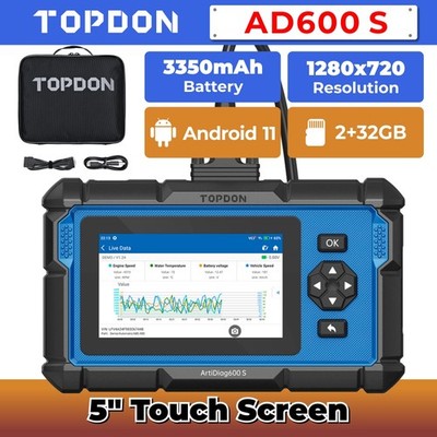  TOPDON AD600S OBD2 Scanner Engine ABS SRS SAS AT TPMS EPB Diagnostic Tool
