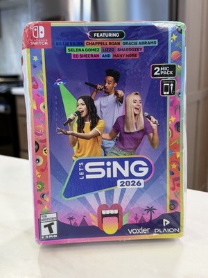 Lets Sing 2026 + 2 Microphones Bundle (Nintendo Switch) Brand New And Sealed!