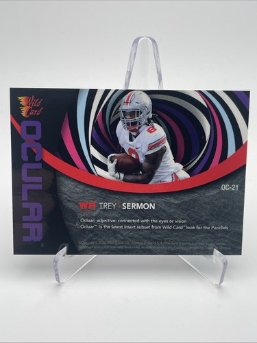 2021 Wild Card Allumination - Viola oculare /99 - Trey Sermon #OC-21 - Foto 2 di 2