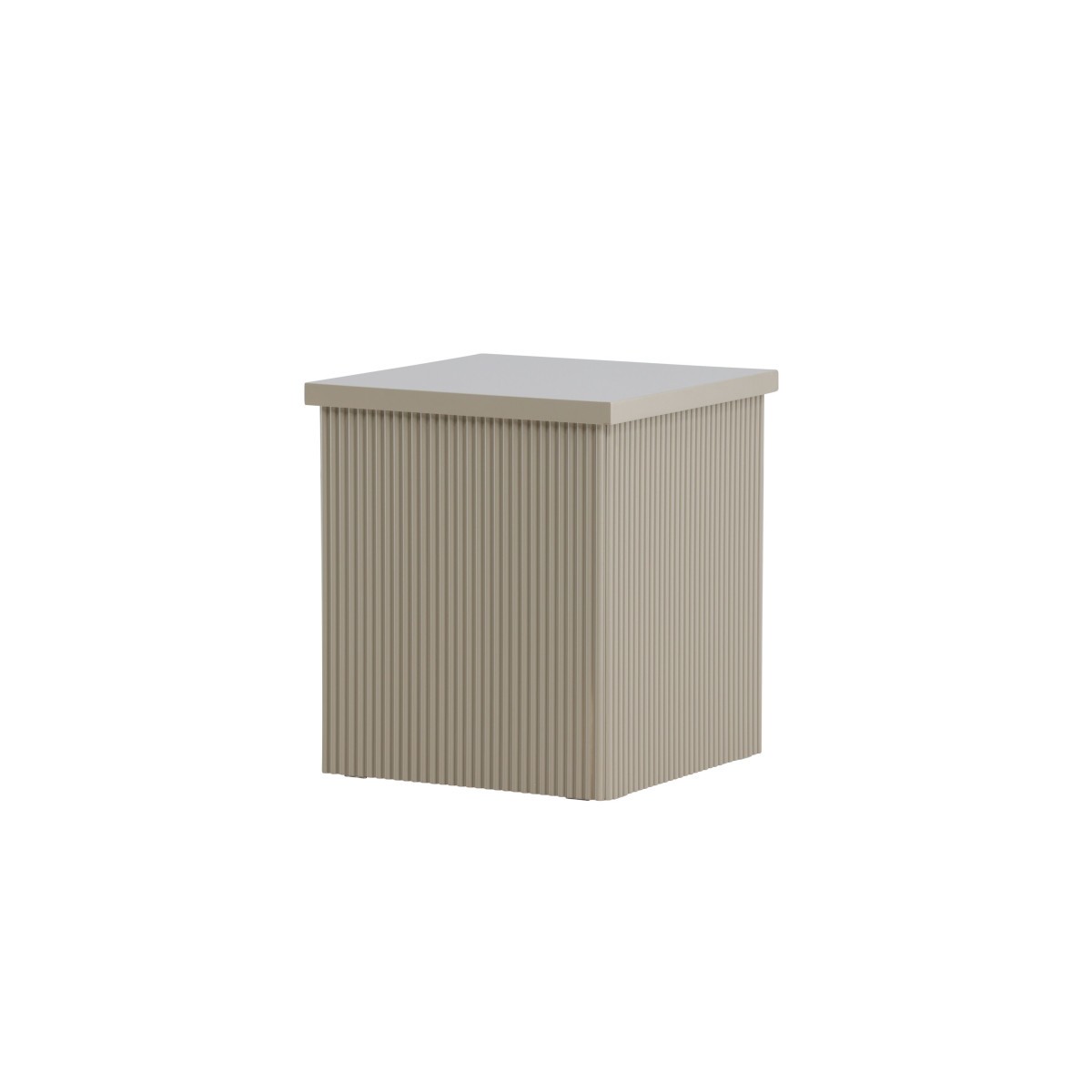Table d'appoint 45cm Lenox beige gain de place pour petits salons - 3