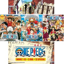 One Piece Box 1-3 Vol.1-1027 & One Piece Film: Movie 1-15 + 3 OVA + 13 Special