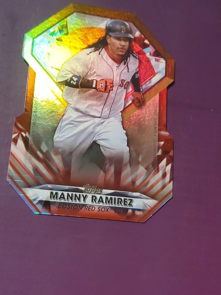 Serie Actualización Topps 2022 Diamond Greats Troquelados Manny Ramírez Rojo/10 #DGDC-55 Foto 3 de 4