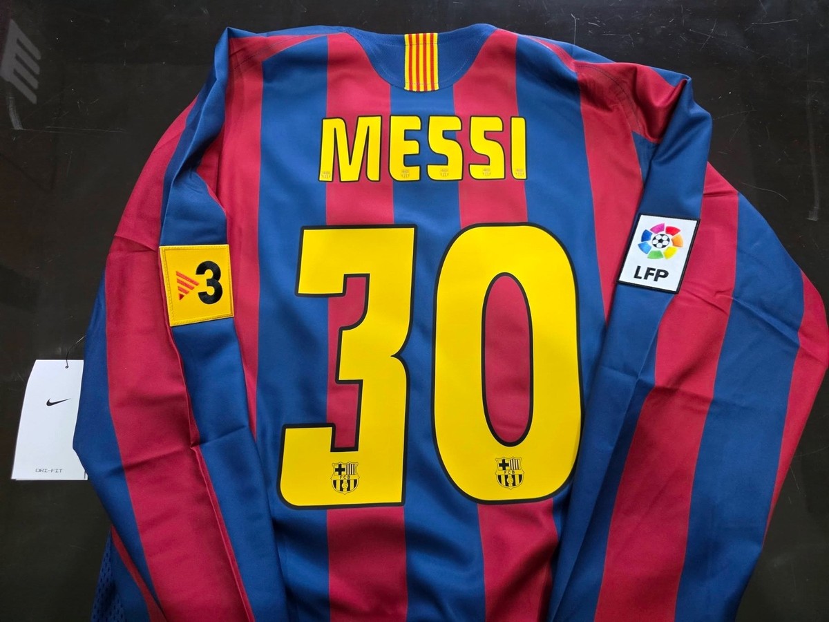 NIKE BARCELONA 05/06 MESSI LS LONG L HQ1461-471 ORIGINAL SOCCER