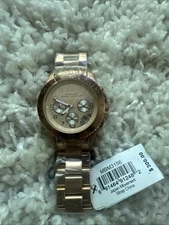 Marc by Marc Jacobs Womens Rock Chronograph Watch Rose Gold MBM3156