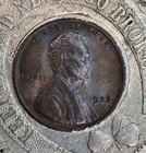 1923 A.J. Acton Heating, Stanwood, WA Good Luck Encased Lincoln Wheat Cent — photo 4