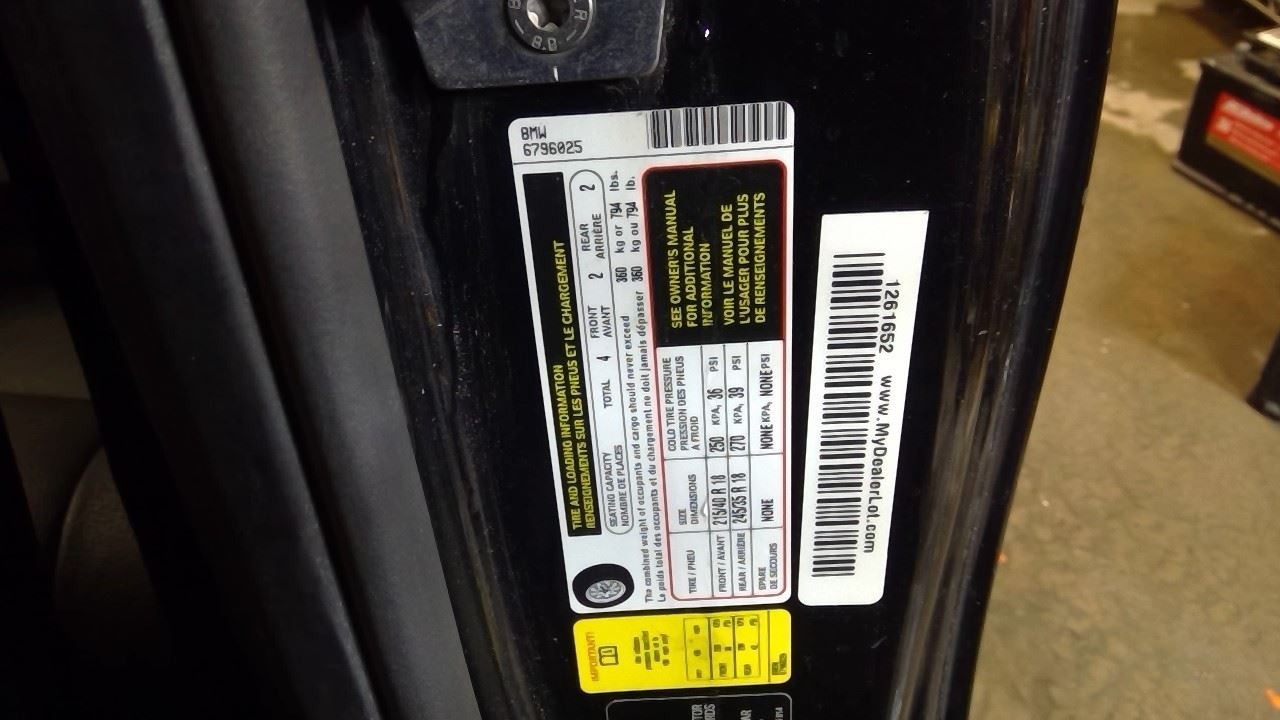 Passenger Right Tail Light Coupe Fits 11-12 BMW M1 2009485
