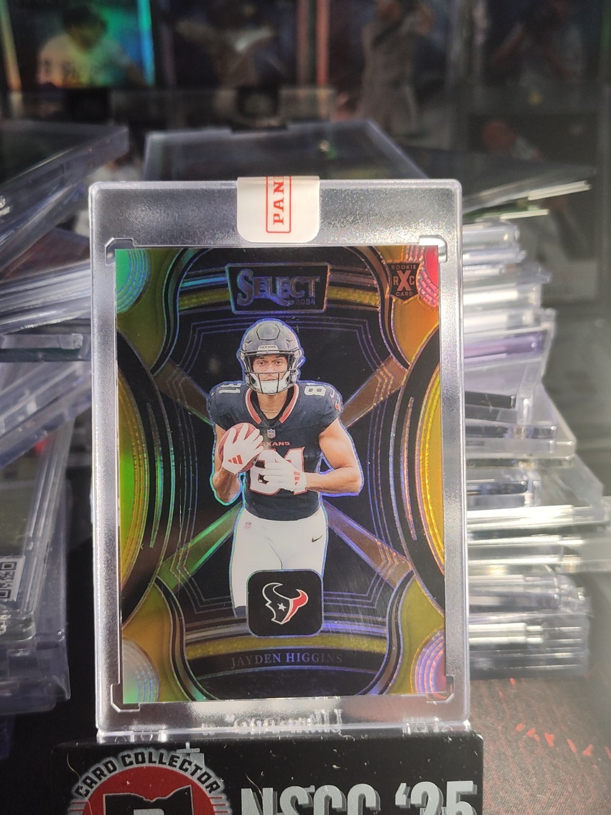 2024 Select Football Jayden Higgins Gold XRC /10 Rookie Texans