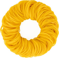 200PCS Yellow Rubber Bands - 2.5 Inch Small Elastic Rubber Bands for Money Offic