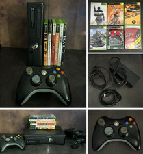 XBOX 360 S 250GB Slim Controller 6 Games Halo Snooker PG4 Driver 3 COD Moto GP