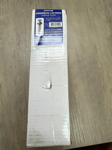 Jones Stephens Commercial Lavatory Drain Chrome Plated D70100 NEW - Picture 2 of 4