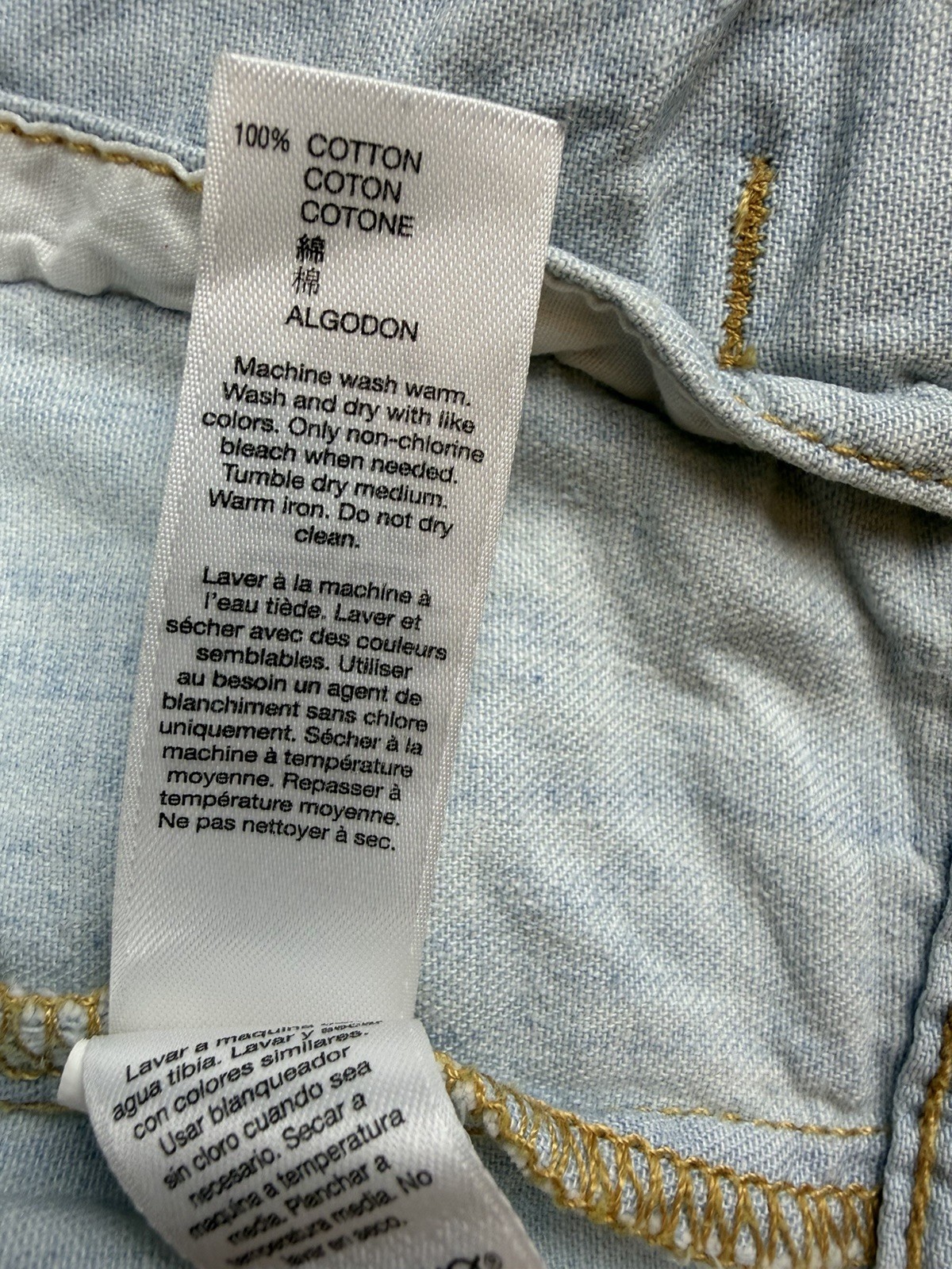 Gap Light Blue Button Collared Denim Jacket w/ Po… - image 10