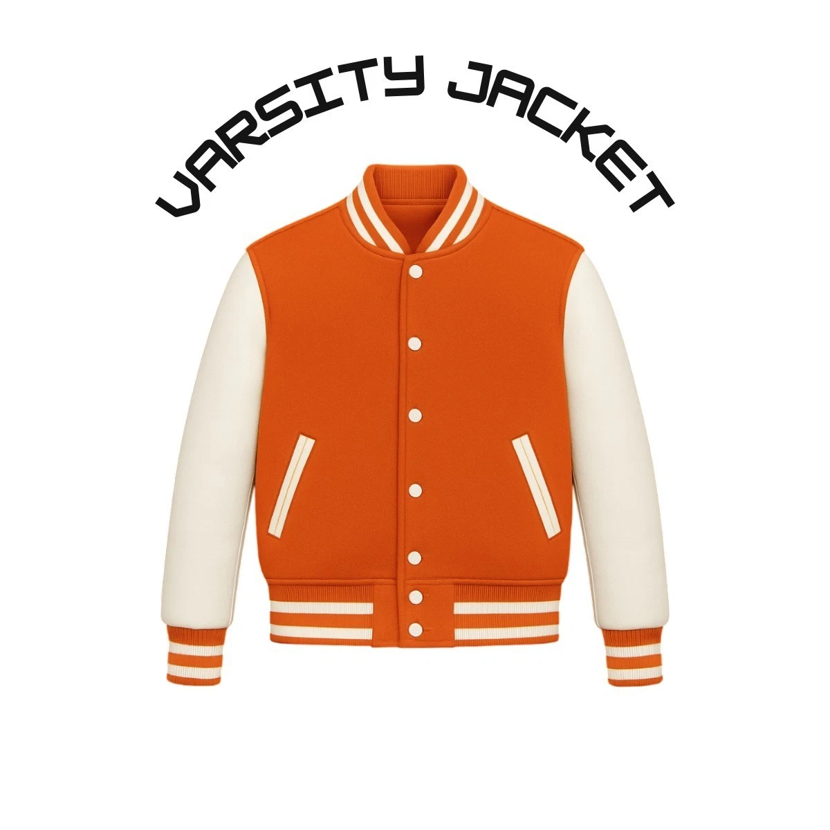 Stylish Varsity Jacket Men Letterman College Bomber Wool Leather Jacket