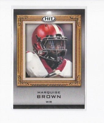 MARQUISE ''HOLLYWOOD'' BROWN 2019 SAGE HIT-PREMIUM PORTRAIT INSERT ROOKIE CARD