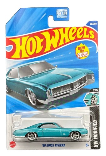 Hot Wheels 2025 2025 HW Modified Series 1966 Buick Riviera teal,excellent card