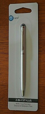 2 in 1 Stylus & Ballpoint Pen compatible with iPad iPhone touchscreen Tablet NEW