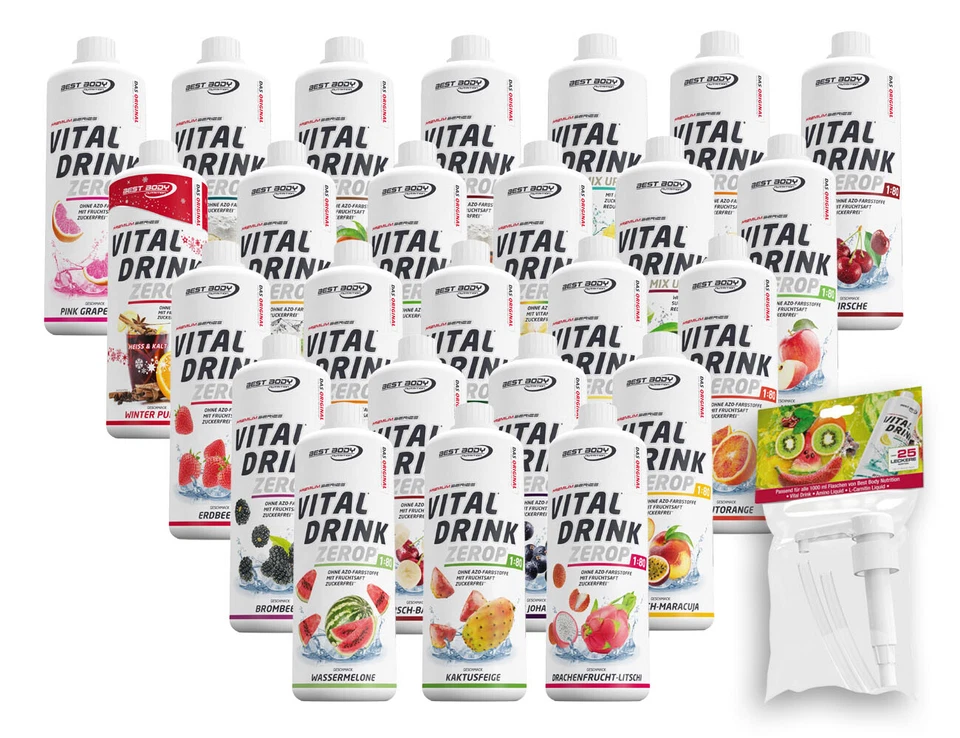Best Body Low Carb Vital Drink Mineraldrink Konzentrat 1L Getränkesirup 11,94€/L - Bild 2 von 4