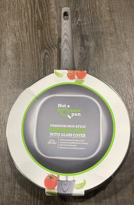 Not A Square Pan 12in 30cm Fits Round Cover Gray