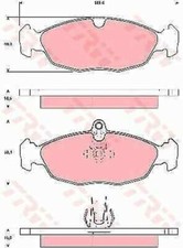 TRW GDB1569 Bremsbelagsatz, Scheibenbremse Für JAGUAR