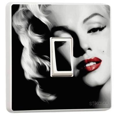 Marilyn Monroe Light Switch Sticker cover self-adhesive vinyl skin by stika.co