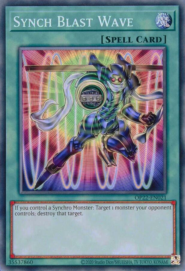 Synch Blast Wave OP22-EN021 OTS Tournament Pack 22 for sale | eBay