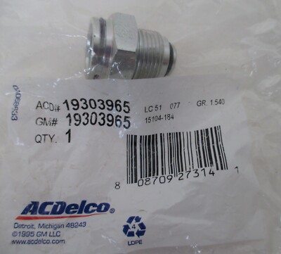 Genuine OEM GM Part # 19303965 Engine Oil Cooler Line Hose 