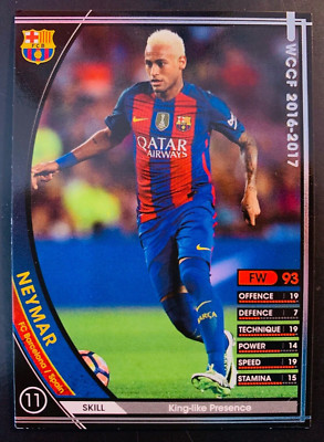 2016-17 Panini SEGA WCCF # 320 Neymar Barcelona black soccer card