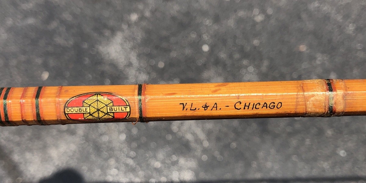 chicago bamboo fishing pole V L & A CHICAGO SPLIT BAMBOO Fishing Rod- PAT Feb 15, 1927 5’0” Pole NICE!