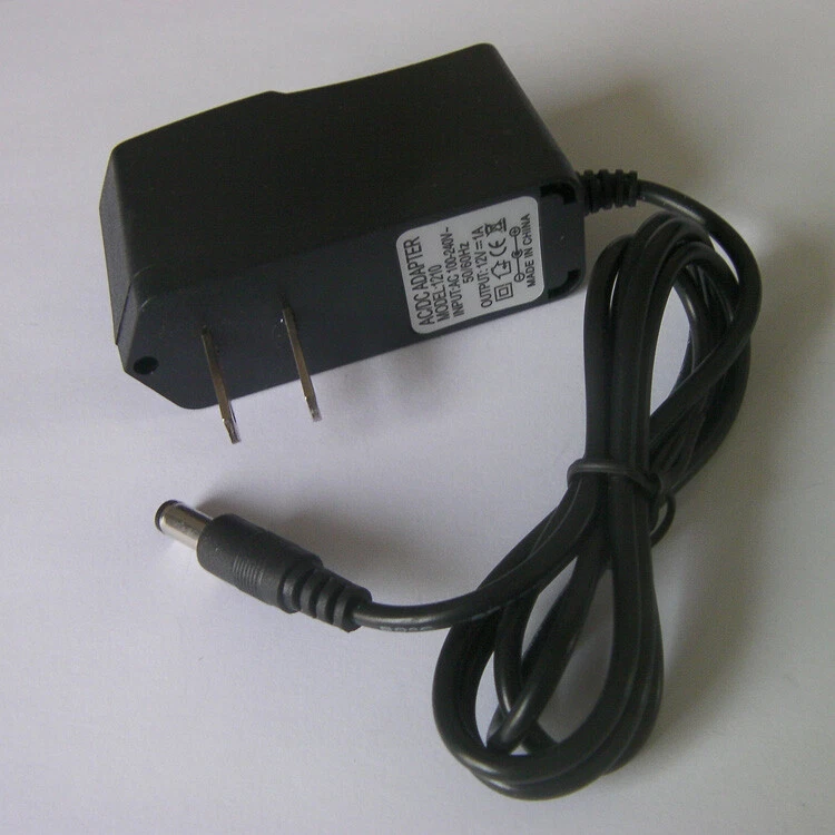 AC 110V to DC Adapter Wall Charger Cord 12V 1A 5.5mm X 2.5mm US Plug - Image 3 of 4