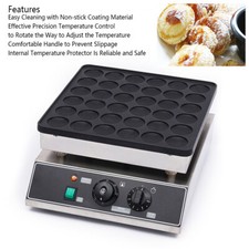 36Pcs Commercial Electric Waffle Maker Electric Non-stick Waffle Machine 90% new