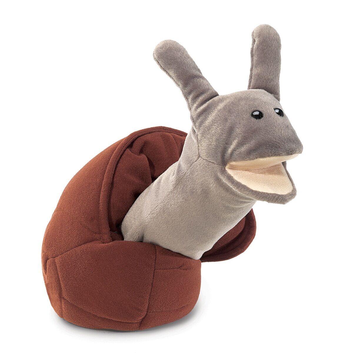 Snail Hand Puppet with Easily Moved Mouth & Neck, Folkmanis MPN 2028, 3 & Up,