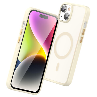 iPhone 15 Plus Smooth Touch Wasserdichte MagSafe Handyhülle + GRATIS Displayschutz