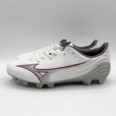 Mizuno Men's Alpha Select FG Soccer Cleats Size 9 White