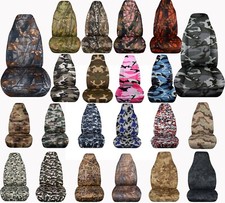Fits 1987-2006 Jeep Wrangler Fr Set Tj-yj-lj Camo Car Seat Covers Tree Kryptek