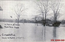 OLD POSTCARD OHIO - CYPRESS AVE. COL'S, O. FLOOD 3-26-13 FLOOD DISASTER