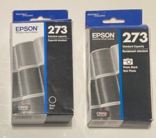  2 EPSON INK Black Noir EX 1/2026  Photo Black EX 3/2024 Lot