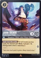 176/204 JOHN SILVER GREEDY TREASURE SEEKER INKLANDS RARE DISNEY LORCANA CARD