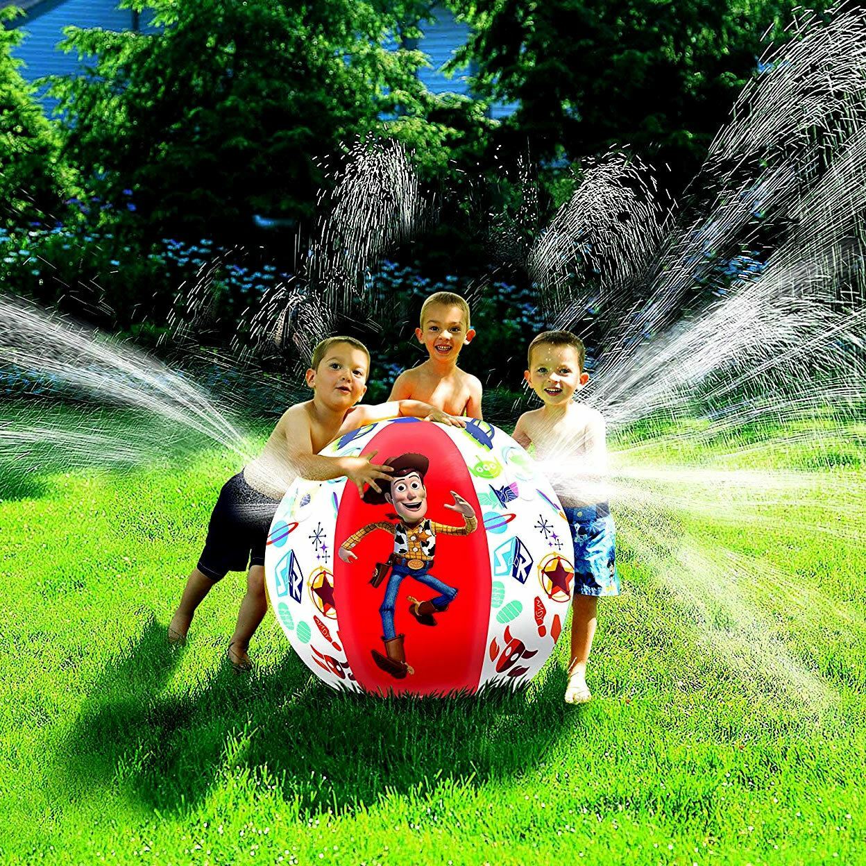 beach ball water sprinkler