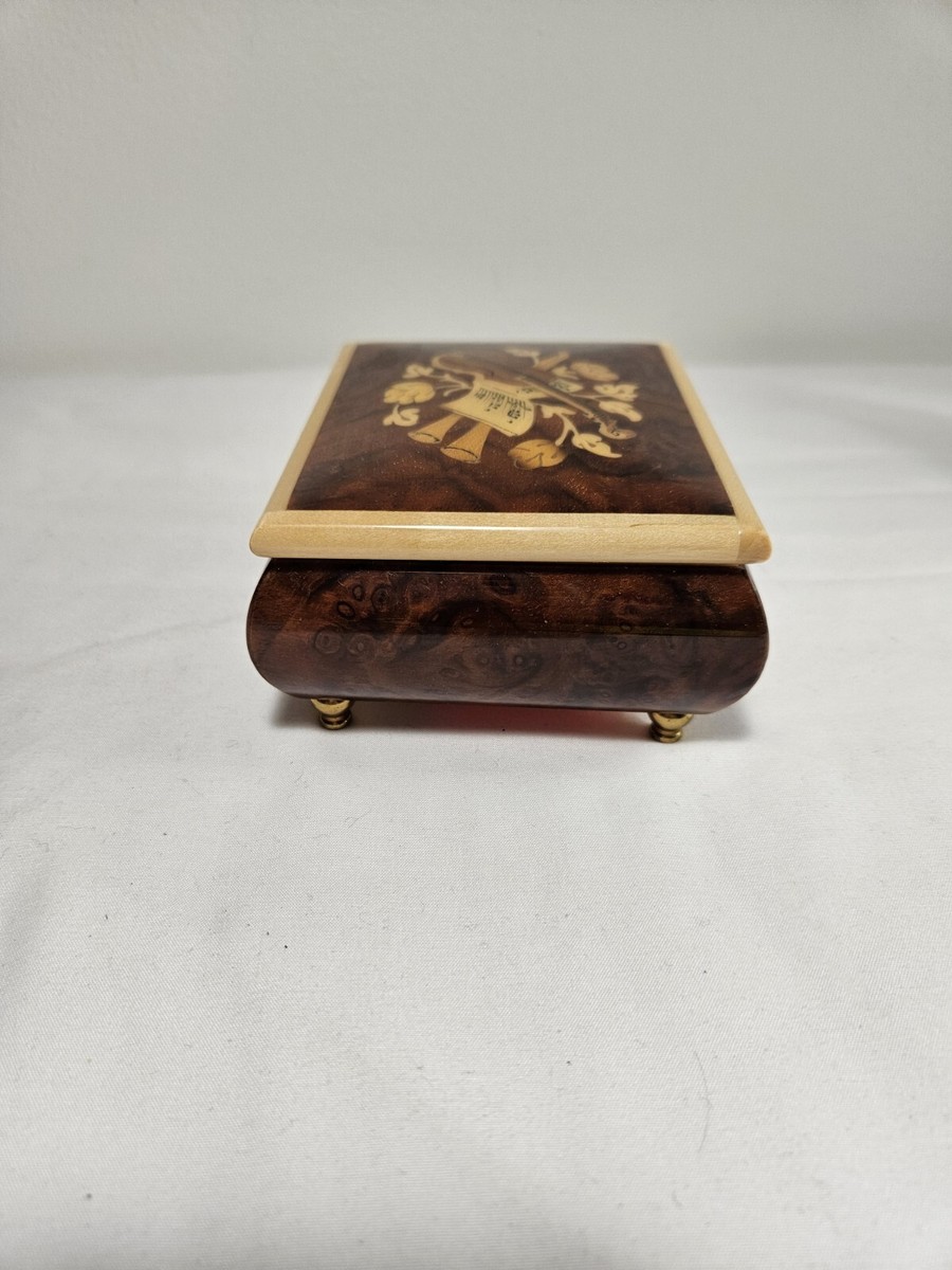 Vintage Music Box Romance Edelweiss R Rodgers Swiss made Reuge