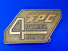 Tpc 4 Wheel Drive Brass Tone Trucking Automotive Commemorative Belt Buckle