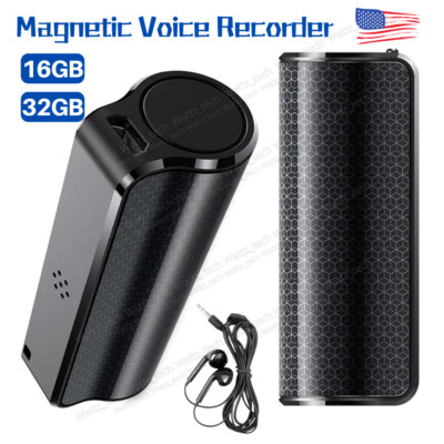 16/32GB Digital Voice Recorder Dictaphone Audio Sound Recorder Mini Small Spy