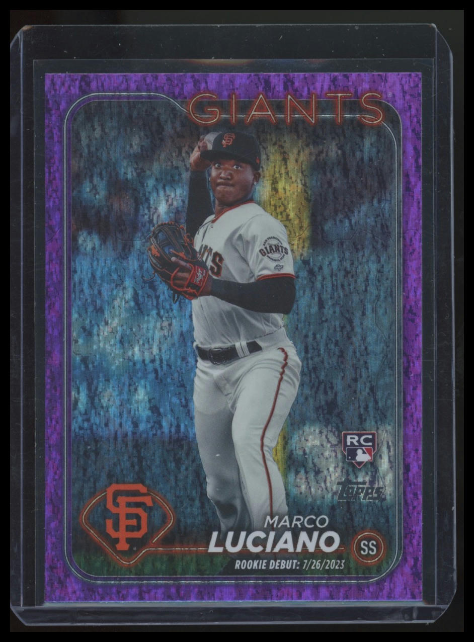 2024 Topps Update #US217 Marco Luciano RC Purple Holofoil #/799