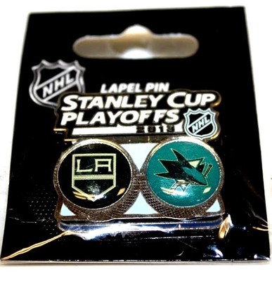 Los Angeles Kings San Jose Sharks NHL Lapel Hat Shirt Pin Collector Souvenir 13'