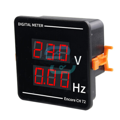 AC50-500V Voltage Frequency Meter Digital LED Display Voltage Tester 10.0-99.9Hz