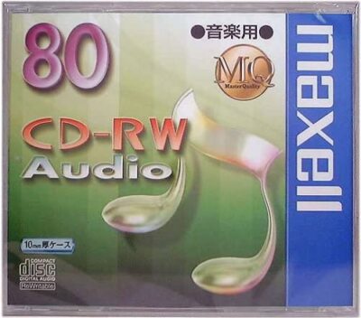 Maxell Blank CD-RW Digital Audio Music 80min 1disc CDRWA80MQ.1TP Japan