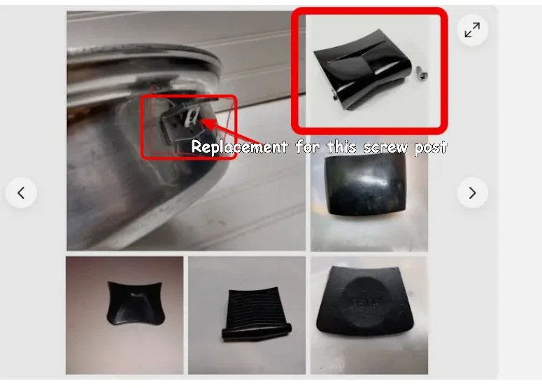 Rena Ware Replacement Handle for Rena Stockpot Saucepan Skillet Helper Side 1pc