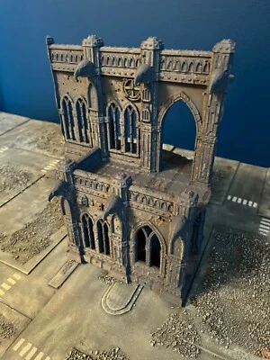 Gothic DominaFerra-Balcony Ruined Building Terrain-Compatible with Warhammer40K