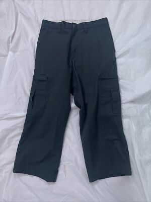 Dickies Mens Cargo Cropped Pants Regular Straight Leg Grey Size W32L30