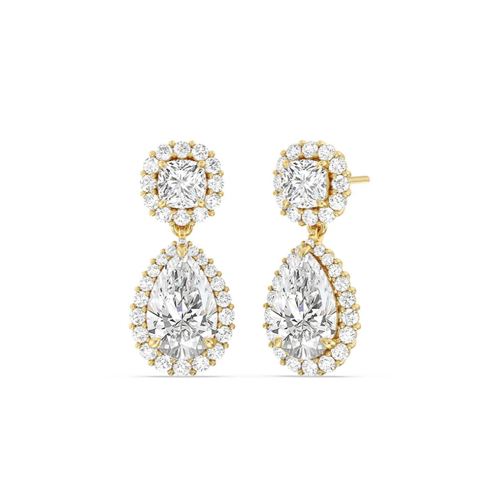 LUXURIANT SI Blaue Labor Diamant Ohrringe - 0,50 Ct